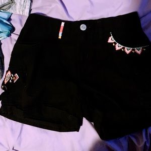 Black Mid Rise Soft Shorts 🌸